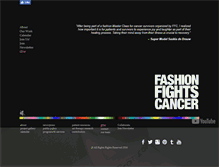 Tablet Screenshot of fashionfightscancer.org